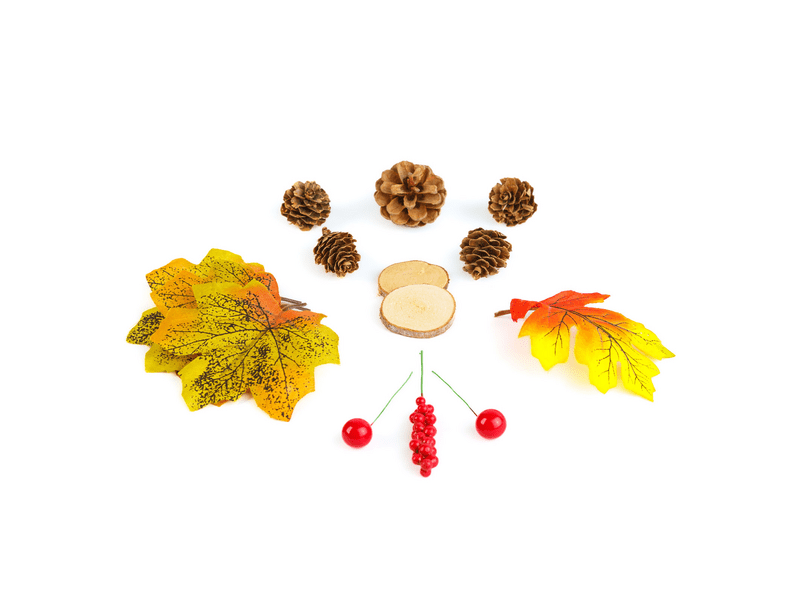 Family 59021 Őszi dekoráció, falevél, toboz, tök szett, 4 féle