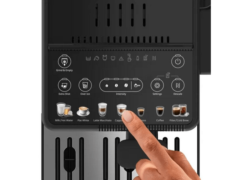 Delonghi Rivelia Start Automata kávéfőző, fekete