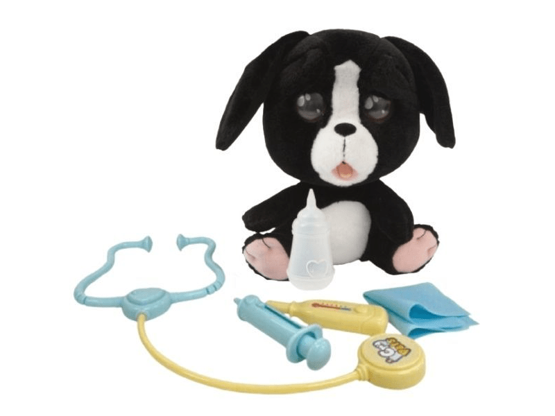 Emotion Pets: Pityergő kiskutya állatorvosi szett - fekete