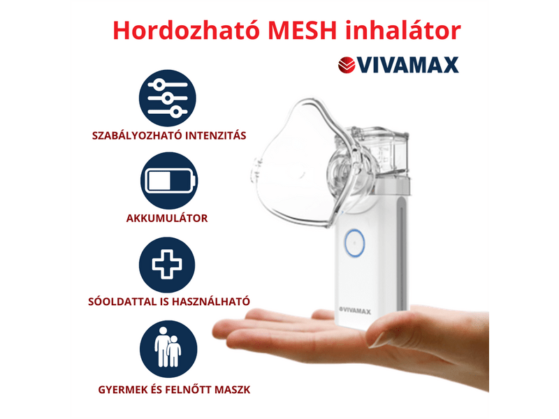 Vivamax V23 Hordozható MESH inhalátor