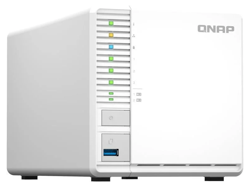 QNAP TS-364-8G NAS, 3 fiókos, 4x2,9 GHz, 8GB RAM