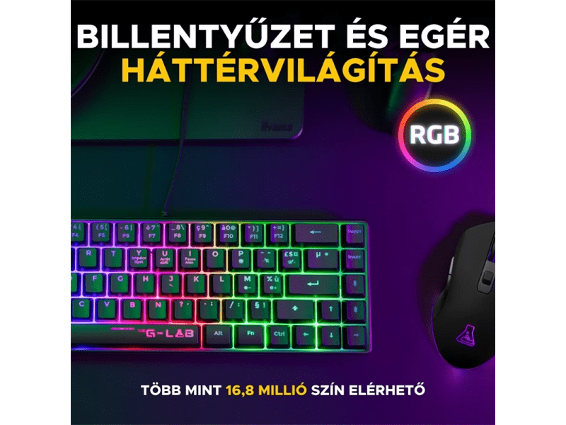 Thr G-Lab 2 in 1 Gaming kit (COMBO-HYDRO-B/HU) - magyar
