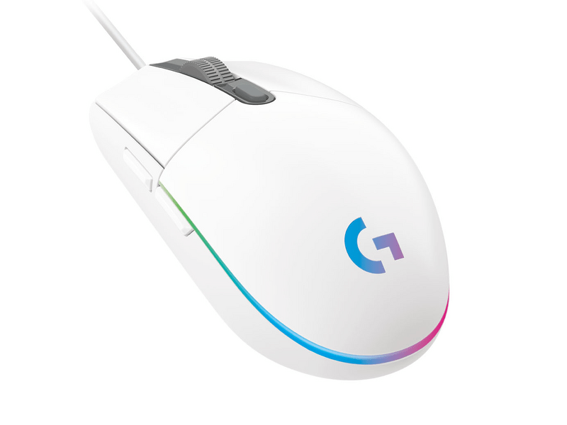 Logitech G102 Lightsync miš, bijeli (910-005824)
