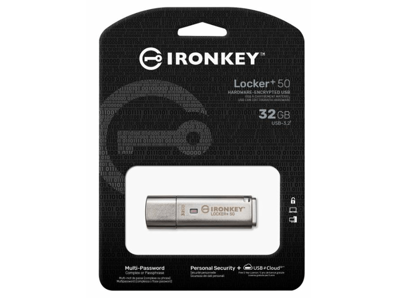 KINGSTON 32GB IKLP50 AES USB W256BIT