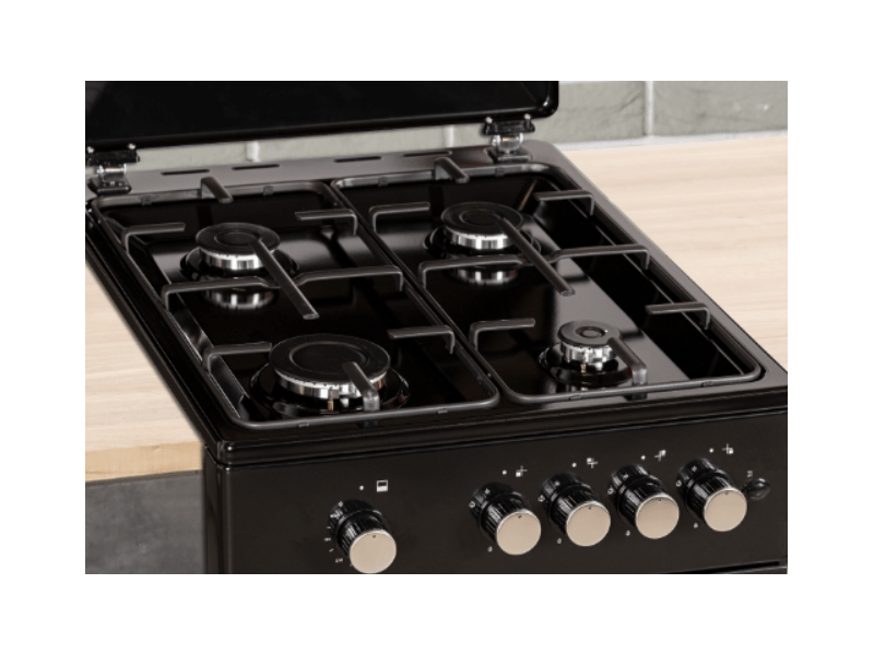 MPM MPM-56-KGF-21B Gáztűzhely, fekete