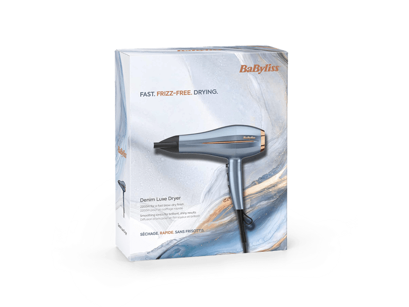 BaByliss D251PE Demin Luxe Ionos hajszárító, kék