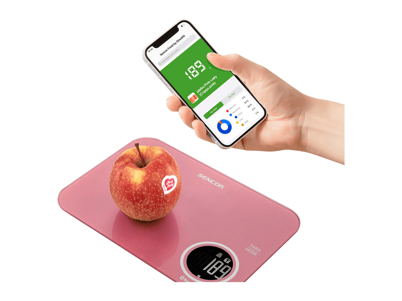 Sencor SKS 7074RD Smart konyhai mérleg, piros