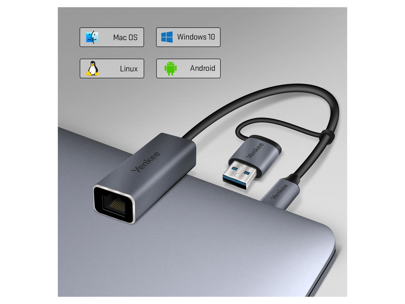 Yenkee YTC 013 USB - Ethernet RJ45 adapter