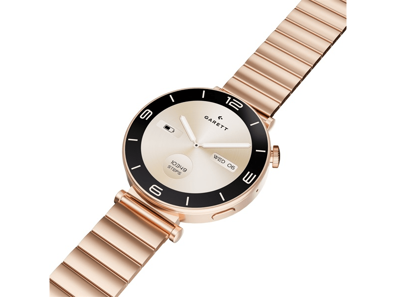 Garett Rose Gold Solid Steel Női okosóra