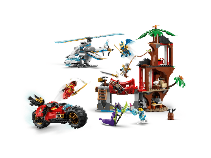 LEGO® Ninjago® Nindzsajárművek csatája a lombháznál (71857)