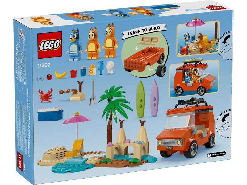 LEGO® Bluey: Bluey i njezina obitelj idu na plažu (11202)