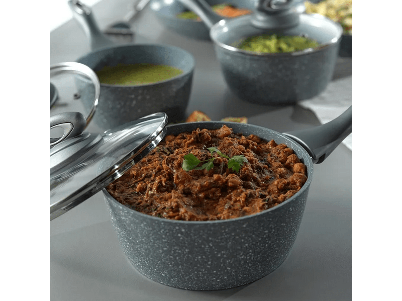 Salter Marblestone Tapadásmentes, kovácsolt alumínium edénykészlet, 16/18/20cm