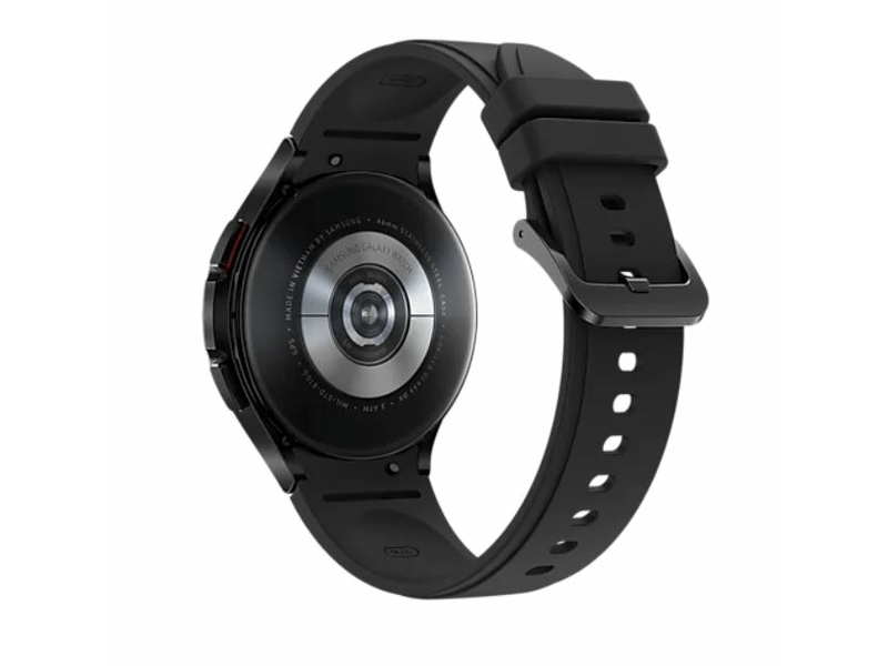 Samsung Galaxy Watch 4 Classic SM-R890NZKAEUE 46 mm Okosóra, fekete + Samsung Galaxy Fit2 Aktivitásmérő, Piros (SM-R220NZRAEUE)