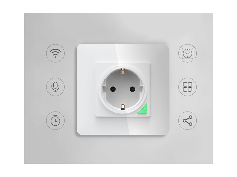 Avatto N-WOT10-EU-W TUYA WiFi fali aljzat, fehér