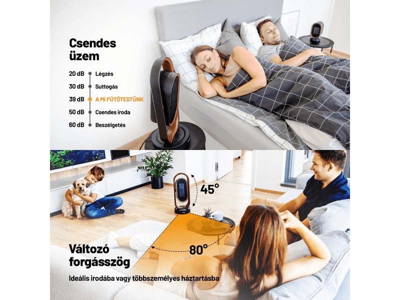 Lauben1800BB Smart Fan&Heater Meleg levegős ventilátor