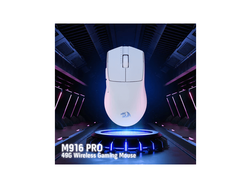 Redragon M916 Pro 4K Wireless Bluetooth Gaming miš, bijeli
