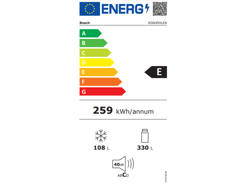 Bosch KGN49XLEA Alulfagyasztós kombinált hűtőszekrény