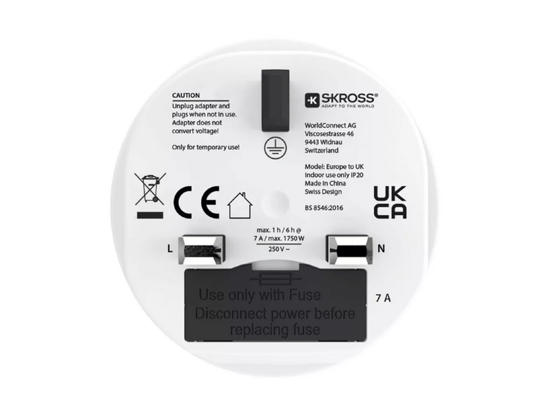 Skross 1.500230C-E EU-UK Utazó adapter