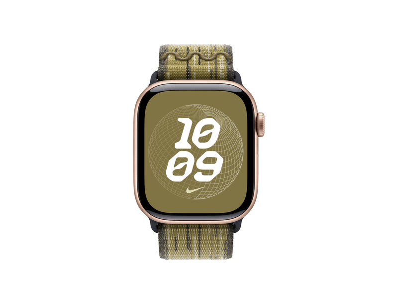 Apple Watch 40 mm-es zöld-szürke Nike sportpánt (MC1H4ZM/A)