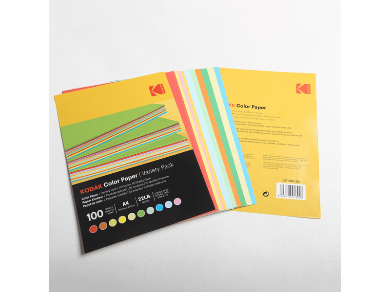 Kodak A4 színes papír nyomtatáshoz, 100 db (KO-9891300)