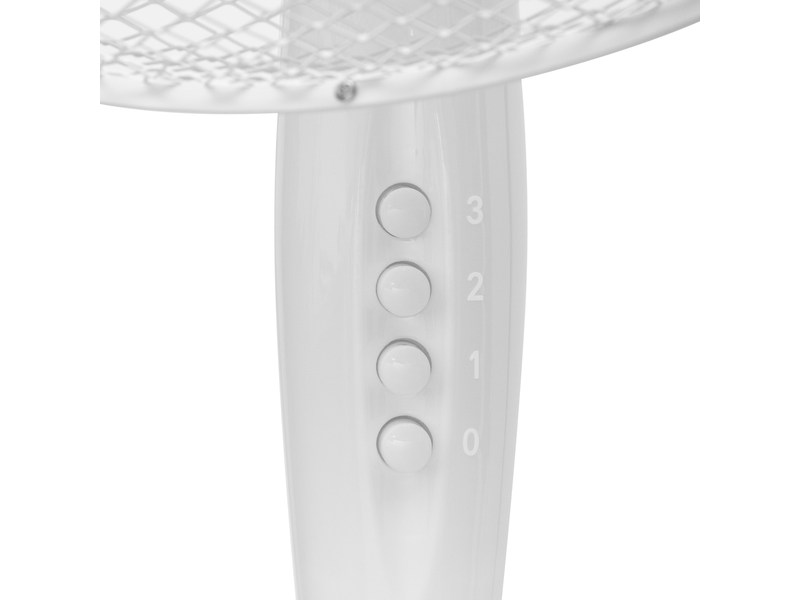 Állványos ventilátor, fehér, 40 cm, 45 W