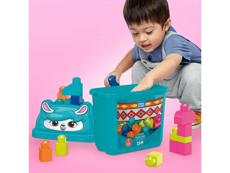 Mega Bloks Állatos vödrök, láma, 25 db