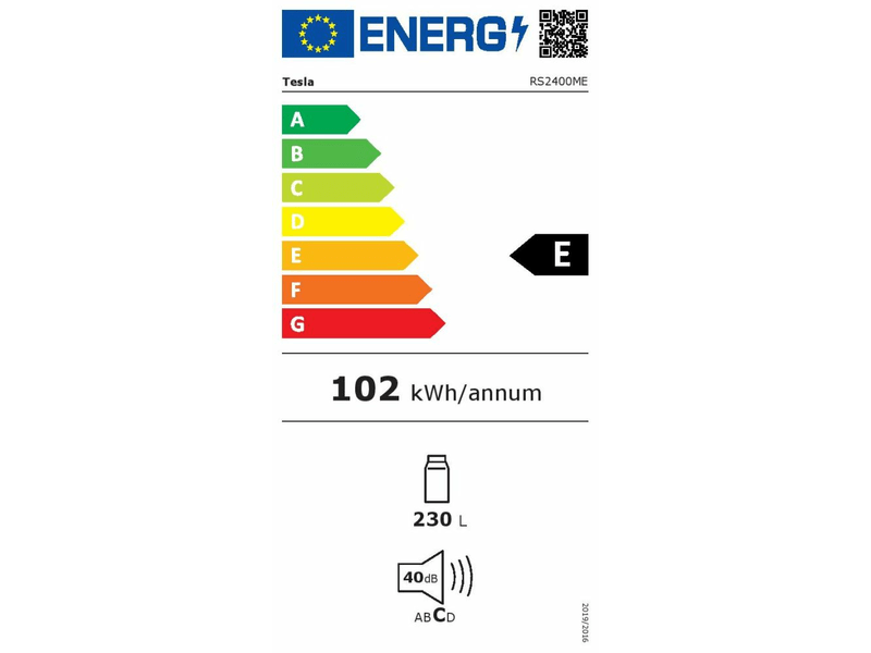 Egyajtós hűtőszekrény,230L,fehér