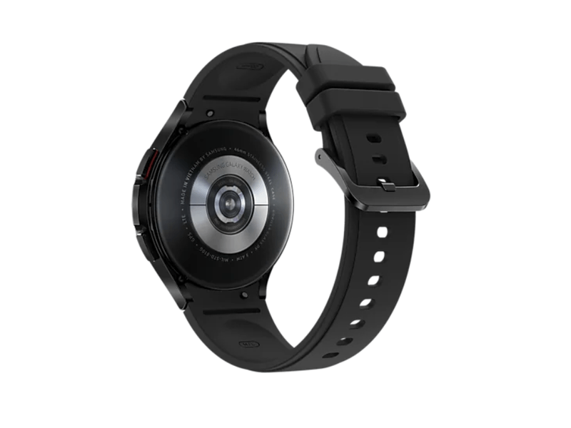 Samsung Galaxy Watch 4 Classic Okosóra, eSim, 46 mm, fekete + Samsung Galaxy Fit2 Aktivitásmérő, Piros (SM-R220NZRAEUE)