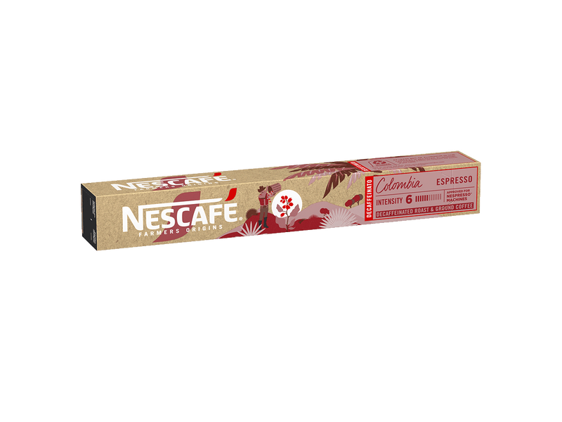 Nescafé Farmers Origins Colombia Decaffeinato Kávékapszula, koffeinmentes, 10 db