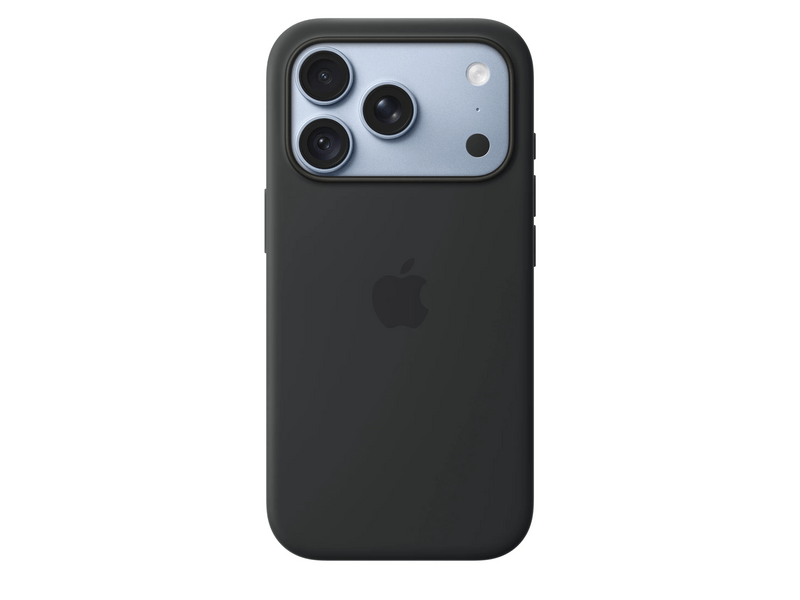 Apple iPhone 18 Pro szilikon tok, MagSafe-rögzítésű, fekete (MK8Y4ZM/A)