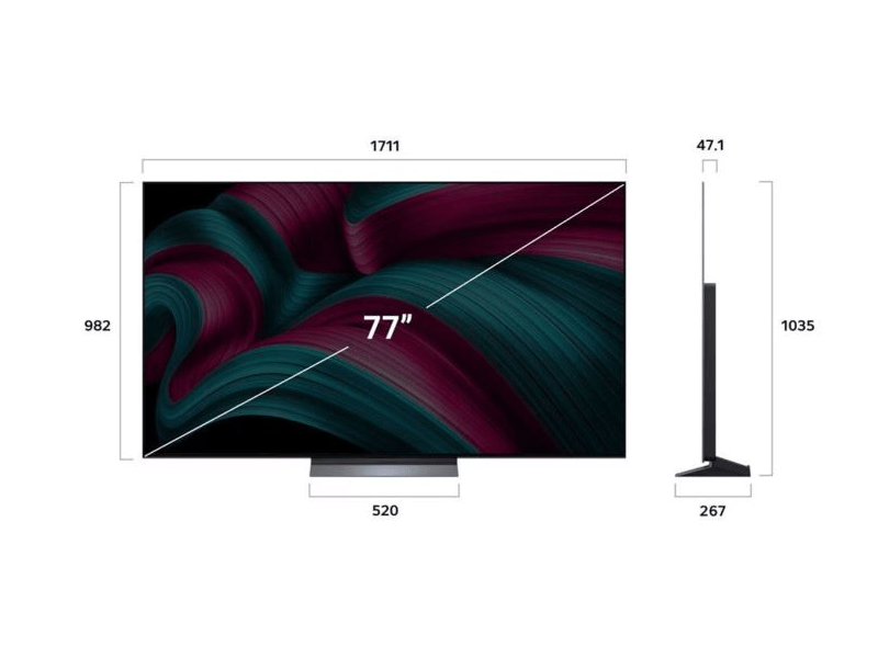 LG OLED77C51LA 77" 4K UHD Smart OLED evo televizor
