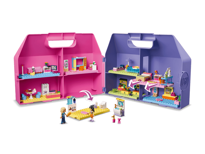 LEGO® Friends Kreatív, bőröndalakú babaház (42697)