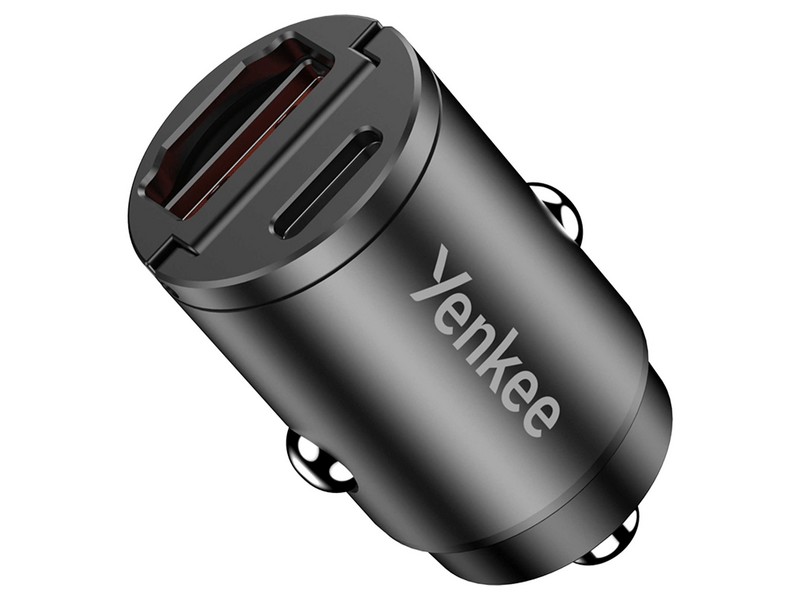Yenkee YAC CAR 02 USB-A/USB-C Autós töltő, 30W