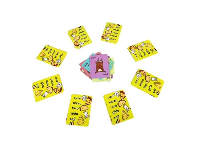 Cica, pizza, taco, gida, sajt társasjáték (34813)