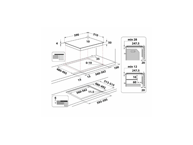 Whirlpool WOI5S8PM1SXA Beépíthető sütő + Whirlpool WB S2560 NE Beépíthető indukciós főzőlap