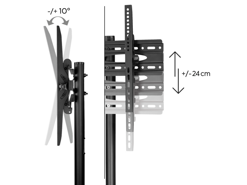 Hama 220874 Gurulós tv állvány 75