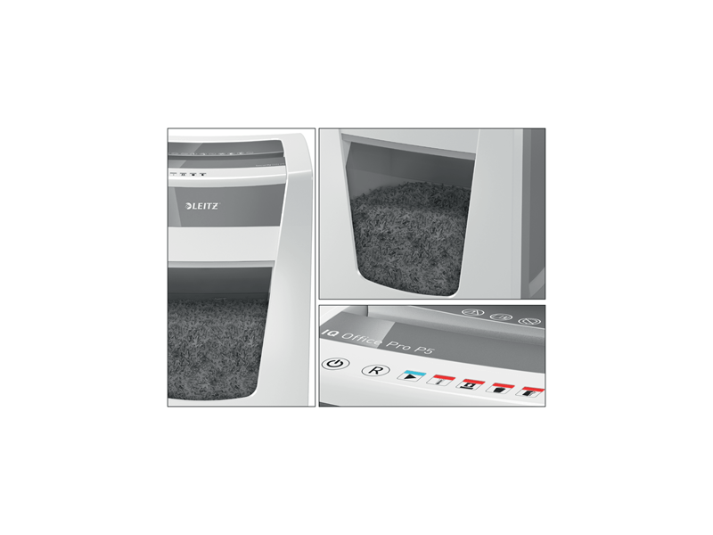 Leitz IQ Office Pro Papír iratmegsemmisítő, P5 (80050000)