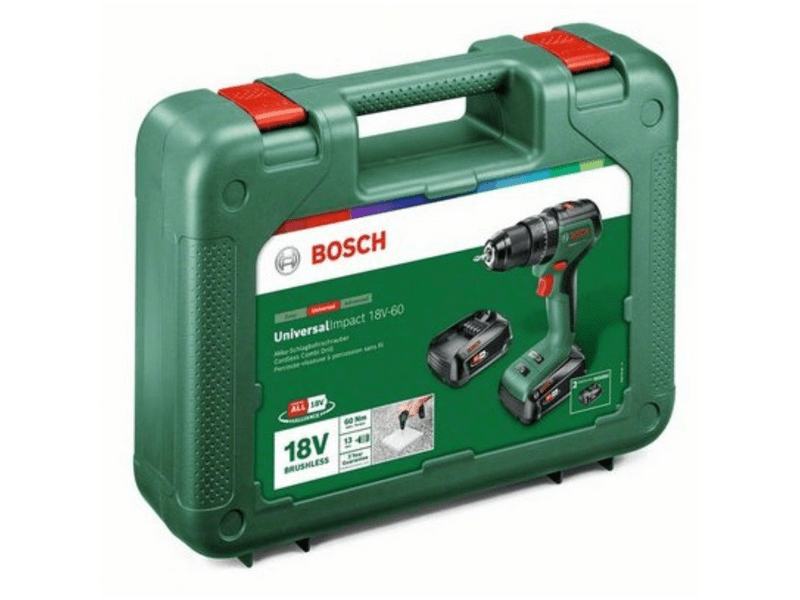 Bosch 06039D7102 UniversalImpact 60 Akumulatorska udarna bušilica/odvijač s dvije brzine, s 2 baterije