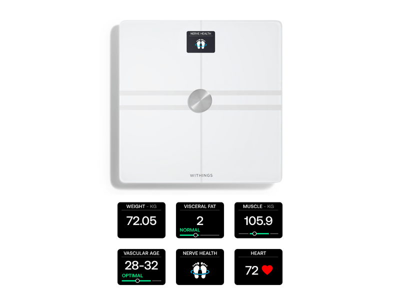 Withings Body Comp Okosmérleg, fehér