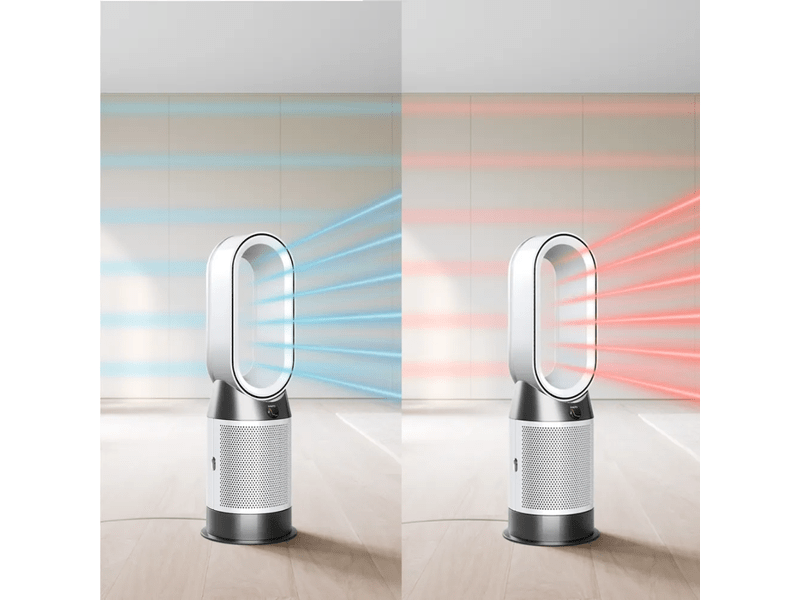 Légtisztító fűtőventilátor, fehér/ezüst