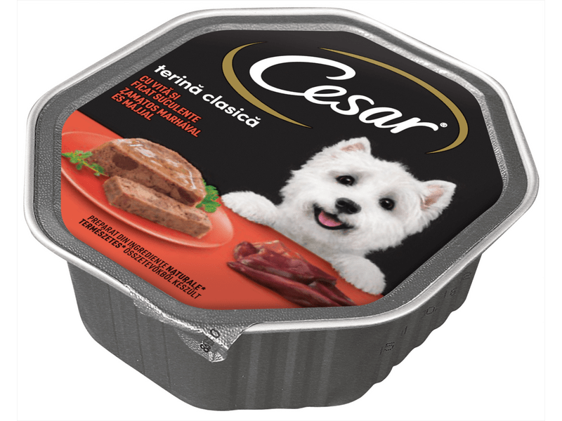 Cesar állateledel marhahússal&májjal felnőtt kutyáknak 150g