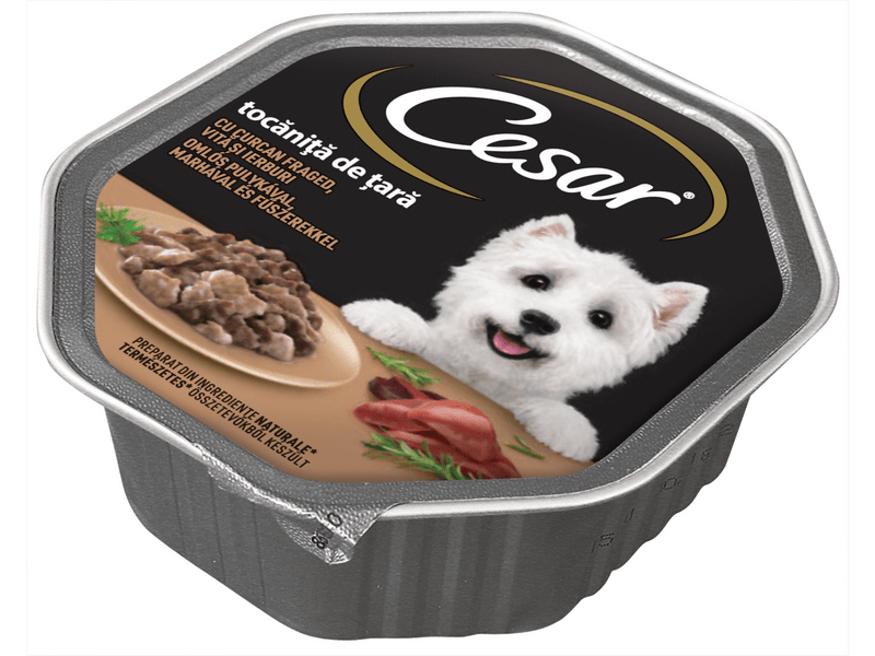 Cesar állateledel pulyka&marhahússal felnőtt kutyáknak 150g