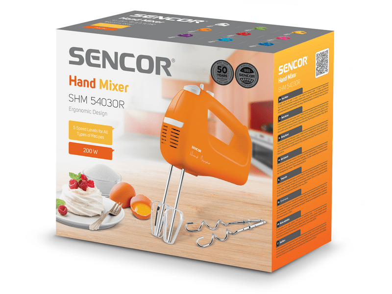 Sencor SHM 5403OR Kézi mixer, narancssárga