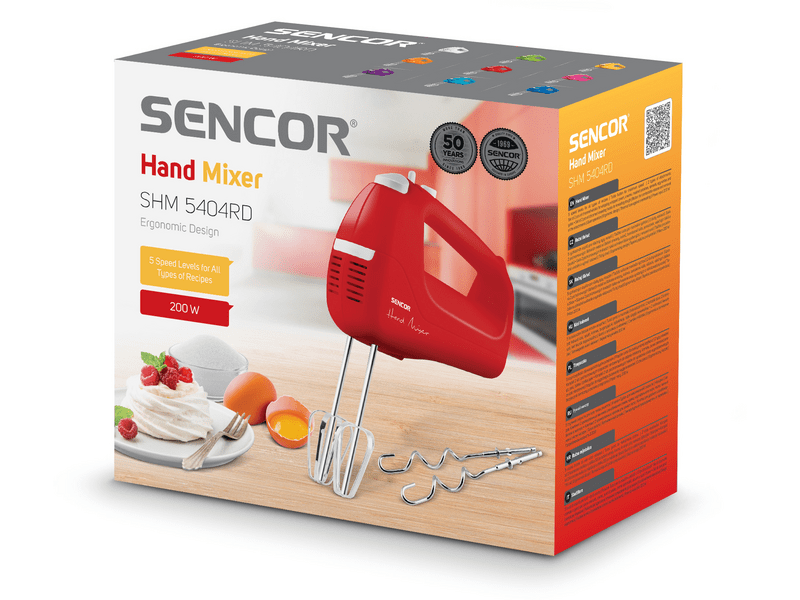 Sencor SHM 5404RD Kézi mixer, piros