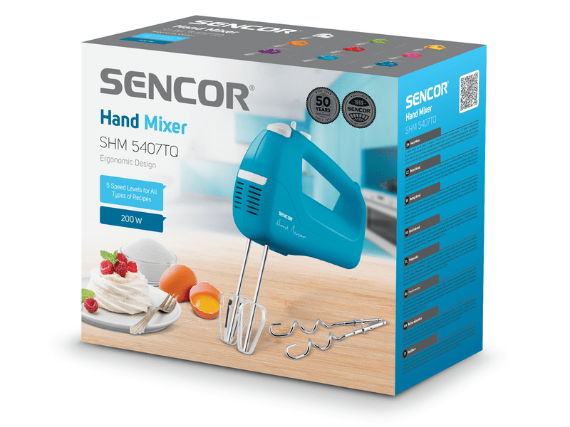 Sencor SHM 5407TQ Kézi mixer, türkiz