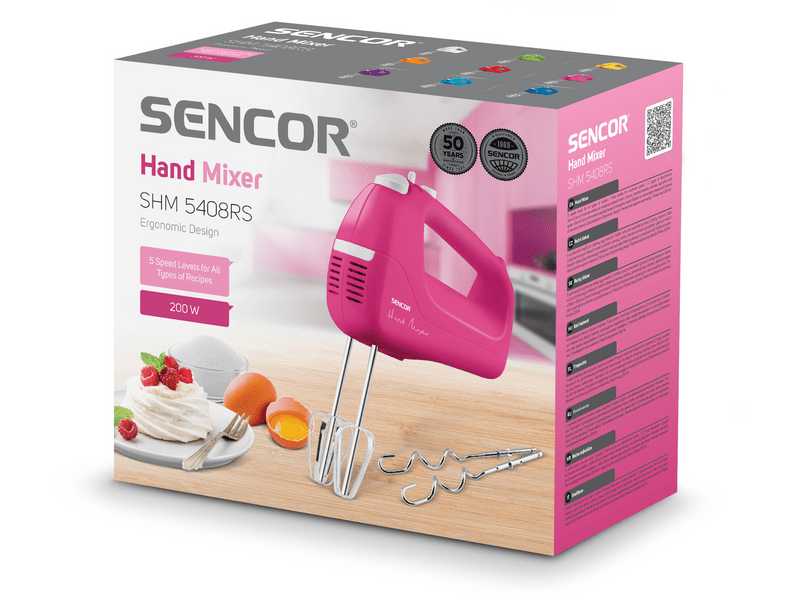 Sencor SHM 5408RS Kézi mixer, rózsaszín