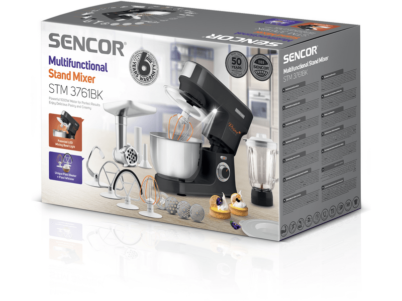 Sencor STM 3761BK kuhinjski robotski uređaj, crni