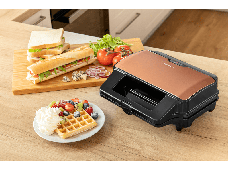 Sencor SSM 9976GD 4in1 szendvicssütő, arany