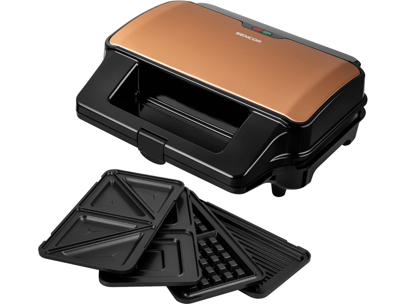 Sencor SSM 9976GD 4in1 szendvicssütő, arany