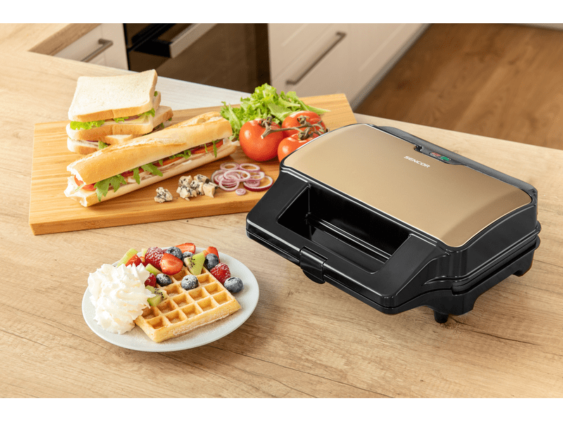 Sencor SSM 9977CH 4in1 szendvicssütő, pezsgő